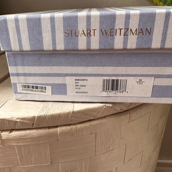 Stuart Weitzman Peach Marguerita Espadrille Wedges - Picture 11 of 11